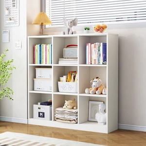 订做简易书架落地收纳架储物柜靠墙客厅置物架现代家用书柜可订做