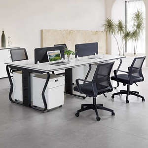 办公桌员工位简约现代职员桌椅组合双人位屏风卡位单人电脑桌隔断