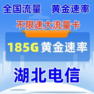 黄金速率湖北电信流量卡武汉襄阳黄冈孝感电话手机卡纯流量上网卡