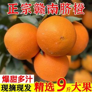 赣南脐橙江西橙子新鲜水果当季5斤甜橙赣州冰糖果冻9橙子榨汁专用