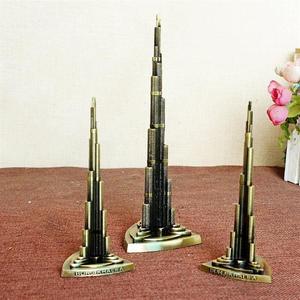 迪拜旅游纪念品金属合金哈利法塔 迪拜塔大厦  哈利法塔模型可选