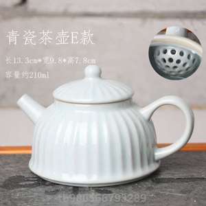 青花特大号陶瓷单个茶壶三才八宝客杯功夫茶具茶杯泡盖碗300ml快