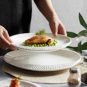 北欧风格盘子家用会所餐具西餐盘分子料理菜碟盘商用后厨陶瓷