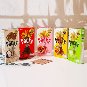 拍3盒发4盒泰国进口格力高Pocky百奇巧克力抹茶味饼干棒儿童零食