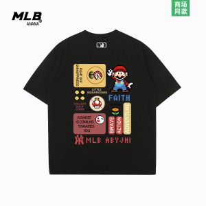 MLB ANANA儿童官方短袖t恤童装夏季男女大童上衣亲子装官网正品
