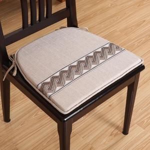 培腾亚星现代中式餐椅垫防滑坐垫四季通用可拆洗实木餐椅坐垫定制