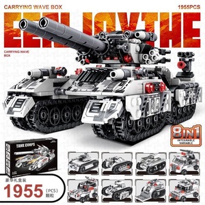 2024新款积木坦克军事多变雪地装甲车大型益智乐高男孩子拼装玩具