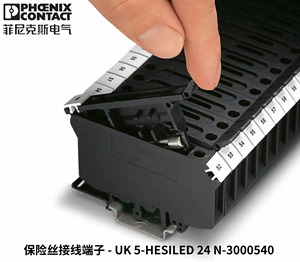 菲尼克斯保险丝接线端子排熔断器带灯3000540-UK5-HESILED24N正品