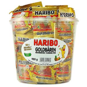 德国进口HARIBO哈瑞宝金熊小熊软糖味1KG可乐糖100g QQ橡皮糖果