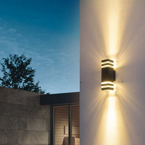 雷士照明LED方形户外防水壁灯轻奢简约别墅外墙庭院阳台餐厅围墙