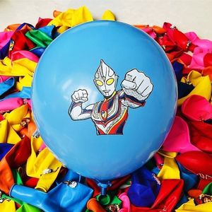 儿童卡通气球可爱五颜六色卡通彩色玩具地推圆形气球防爆汽球