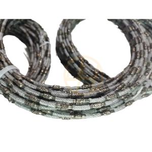 金刚石钎焊闭环形钢丝绳锯切割异形发泡陶瓷线条机大理石切割机