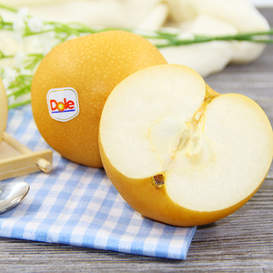 dole都乐羊脂秋香梨6粒礼盒装大果国产水果新鲜水果整箱包装