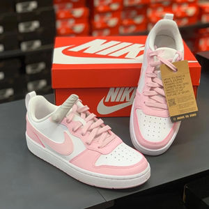 Nike/耐克女子 Court Borough 粉色复古潮流个性简约板鞋 DQ0492