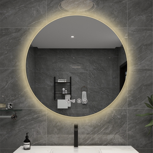 镜子边缘灯led多功能定制卫生间圆形网红浴室镜防雾膜高端智能镜