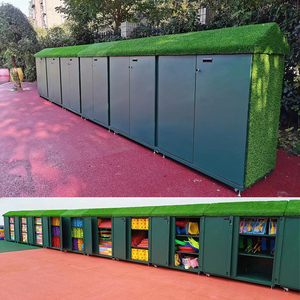 幼儿园儿童户外防雨防晒玩具涂鸦储物柜架室外体育活动器材收纳棚