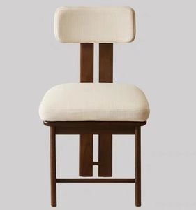 北欧实木现代中式餐椅设计师创意酒店洽谈休闲椅家用扶手靠背书椅