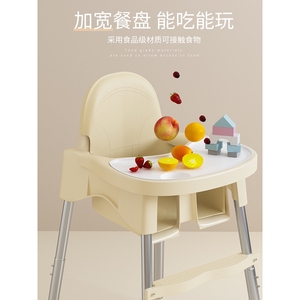 IKEA宜家儿童吃饭桌餐婴儿椅子家用多功能宝宝带靠背座椅学坐凳子