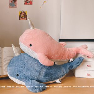 虎鲸玩偶ins网红独角鲸鱼公仔毛绒玩具沙发靠枕大号礼物鲨鱼抱枕