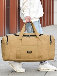 大容量旅行袋男女帆布背包旅游包装衣服收纳包可套拉杆手提行李包