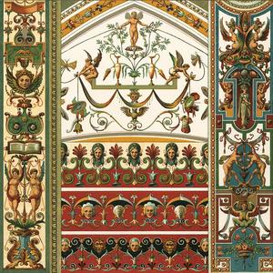 欧洲传统建筑中世纪教堂宫殿装饰参考图案花纹样式复古设计素材
