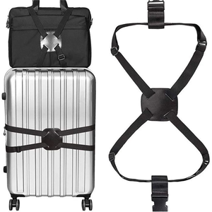旅行箱包固定绑带十字打包带行李箱捆绑带拉杆箱收束带外置挂钩绳