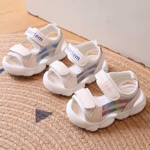 宝宝凉鞋学步鞋2023夏季新款婴幼儿0-3岁1软底防滑男小童鞋子女潮