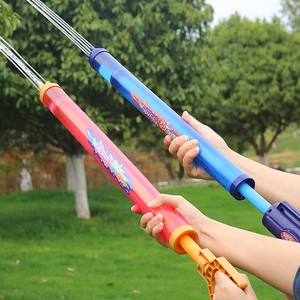 儿童水枪玩具男女孩大容量抽拉式喷水戏水大号漂流滋吸打水仗神器