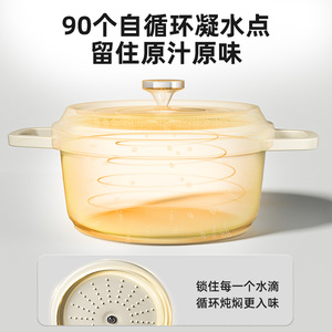 陶瓷珐琅锅家用炖锅煮锅汤锅不粘锅双耳20cm电磁炉专用小煲汤砂锅