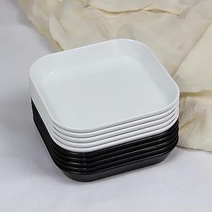 餐桌吐骨头碟垃圾盘子塑料家用骨碟白色小碟子水干果壳渣零食托盘