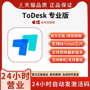 todesk专业版会员一年手机控制电脑远程软件激活码兑换码