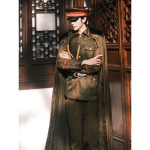 军阀少帅服冬军大衣财阀cos披风民国军装加厚大帅老九门张大佛爷