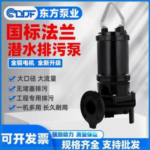 东方WQ/JYWQ污水泵潜水排污泵 铸铁上海地下室220V380V污水提升泵