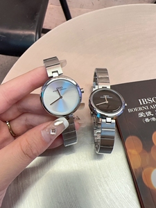 IBSO正品轻奢女士钢带简约手表不掉色小众防水女表名牌设计感百搭