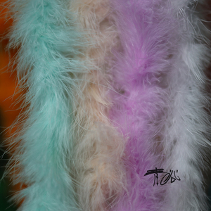 彩色羽毛条5层加密长绒毛条装饰DIY毛鸵鸟毛服装裙边饰品辅料 ﻿
