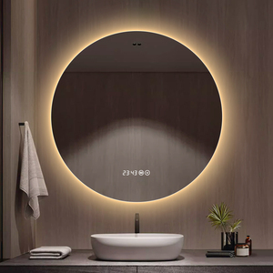 背光智能镜触摸屏带灯卫浴镜卫生间圆镜高端挂墙式led发光浴室镜