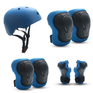 儿童轮滑护具骑行头盔套装平衡车自行车滑板溜冰外贸运动护膝装备