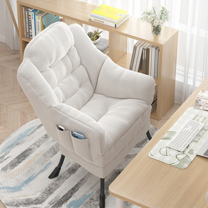 顾家家居懒人沙发小户型家用棉麻单人沙发椅客厅2024新款现代简约