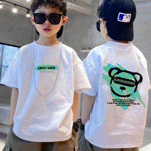巴拉巴柆韩系纯棉2件装短袖男童t恤2024新款儿童夏装中大童洋气上