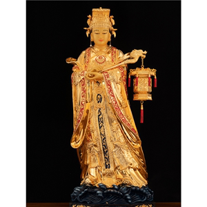 纯铜妈祖神像天上圣母林默天后娘娘湄洲岛海神娘娘佛像摆件家用