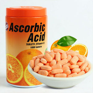 泰国进口维生素c美白vc片咀嚼片香橙味维他命正品1000粒罐装颗粒