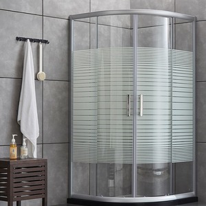 卫生间简易淋浴房整体钢化玻璃浴室推拉门厕所干湿分离隔断浴屏