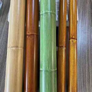 不锈钢仿真竹纹管镀锌管仿竹冲压竹节圆管烤漆木纹高端护栏可定制