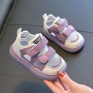 新中式春夏婴幼儿童运动半凉鞋子1到3岁2网面透气男女宝宝学步防