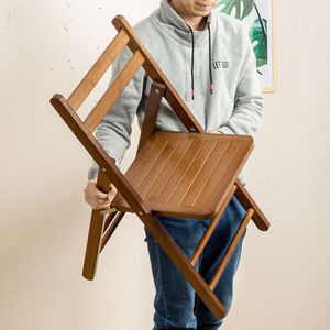 登子折叠折叠椅子家用便携靠背凳子简易折叠餐椅折叠椅实木小椅子