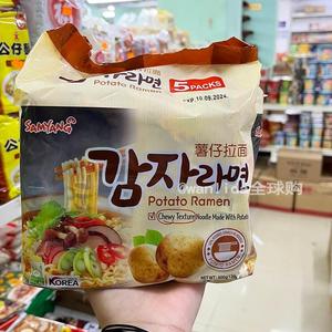 香港代购韩国进口SAMYANG三养薯仔拉面方便速食汤面5包装
