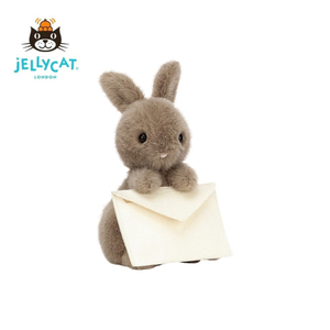 英国Jellycat信使兔子信封兔柔软可爱毛绒玩具安抚玩偶公仔送礼物