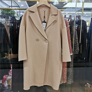 商场新款3qr/珂洛芮d9173时尚韩版修身气质显瘦休闲双面呢大衣