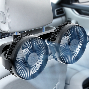 车载风扇USB接口12V电动汽车用制冷后排座椅背散热空调小型电风扇