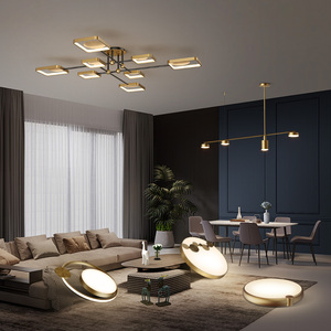 全铜北欧简约现代轻奢客厅灯餐厅卧室灯全屋灯具套餐组合2020新款